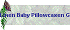 Linen Baby Pillowcasen Green Dots