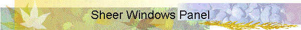 Sheer Windows Panel